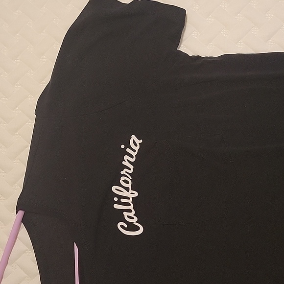 Black Cropped "California" Tee - Picture 2 of 2